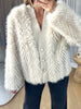 GILET/VESTE FOURRURE BEIGE