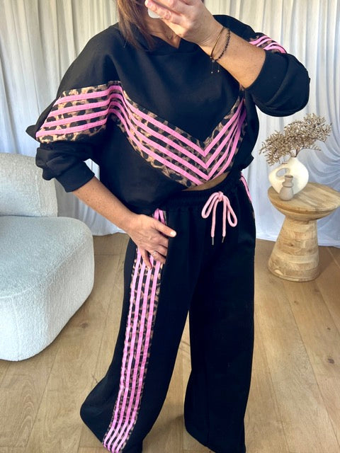 ENSEMBLE JOGGER PINK LÉOPARD