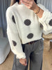 PULL POIS ÉCRU