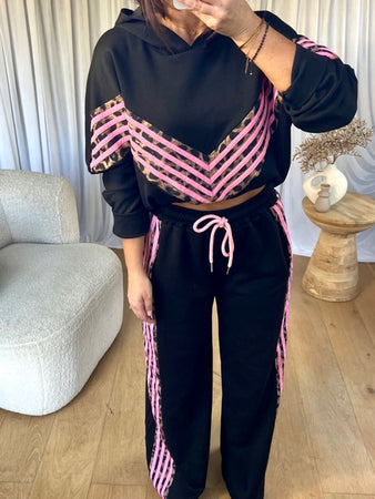 ENSEMBLE JOGGER PINK LÉOPARD