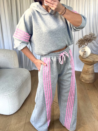 ENSEMBLE JOGGER PINK GRIS