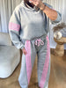 ENSEMBLE JOGGER PINK GRIS