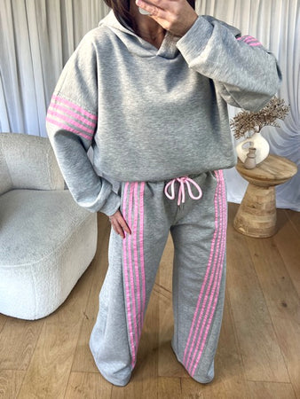 ENSEMBLE JOGGER PINK GRIS