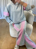 ENSEMBLE JOGGER PINK GRIS