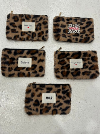 POCHETTE FOURRURE LÉOPARD