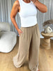 PANTALON MOUSSELINE TAUPE