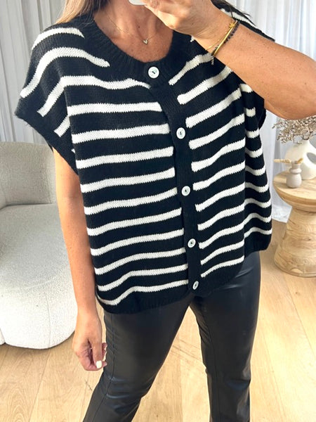 GILET RAYA NOIR