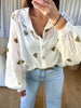 CHEMISE VOILE COEUR KAKI