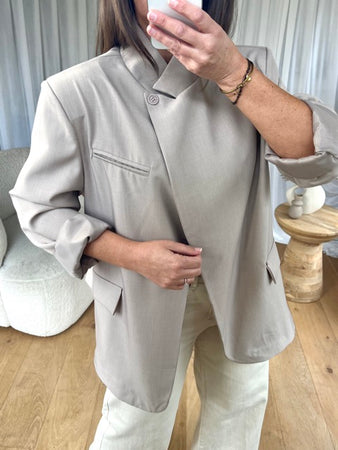 BLAZER CROISÉ BEIGE