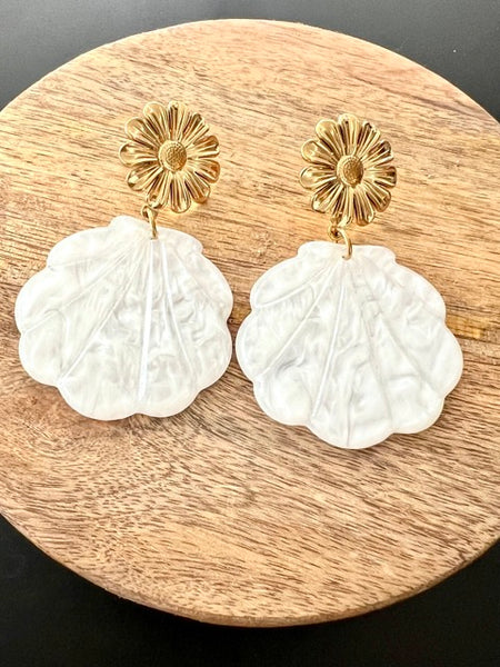 BOUCLE D'OREILLE COQUILLAGE