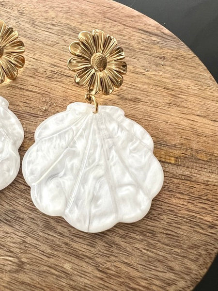 BOUCLE D'OREILLE COQUILLAGE