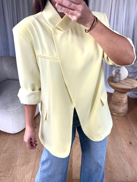 BLAZER CROISÉ JAUNE