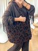 SAC MOUMOUTE LÉOPARD CHOCO