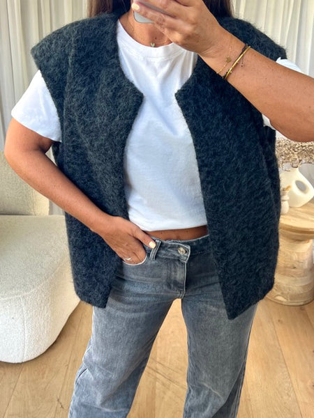 GILET FEUTRINE GRIS
