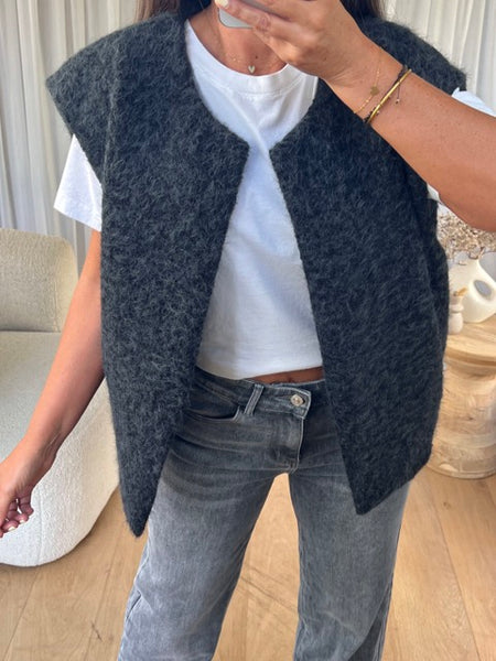 GILET FEUTRINE GRIS