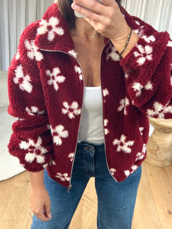 VESTE POLAIRE FLOWERS