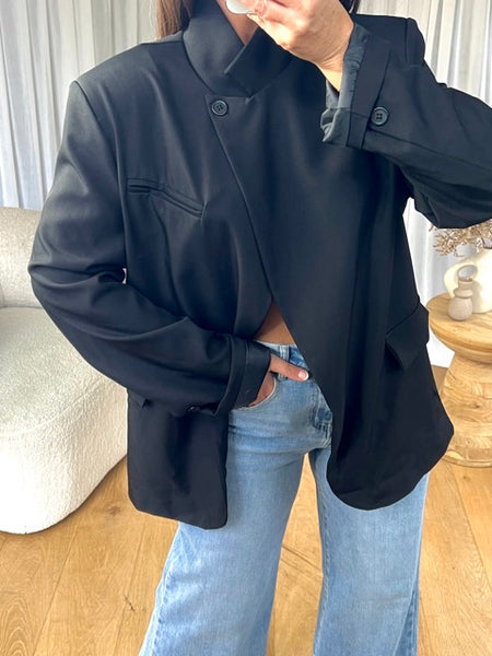 BLAZER CROISÉ NOIR