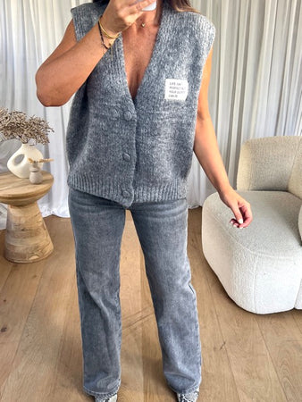 GILET SANS MANCHES PERFECT GRIS