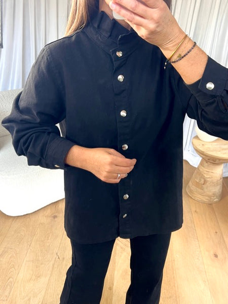 CHEMISE FROUFROU NOIR
