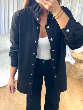 CHEMISE FROUFROU NOIR