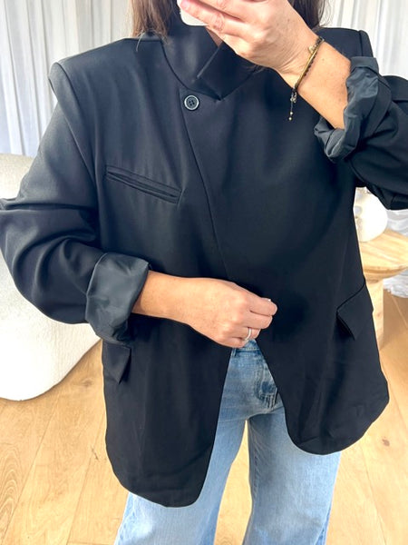 BLAZER CROISÉ NOIR