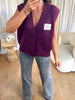 GILET SANS MANCHES PERFECT BORDEAU