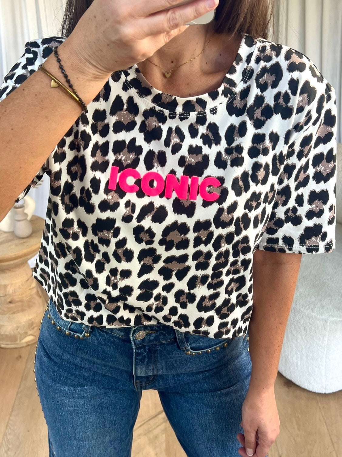 T-SHIRT ICONIC LÉOPARD