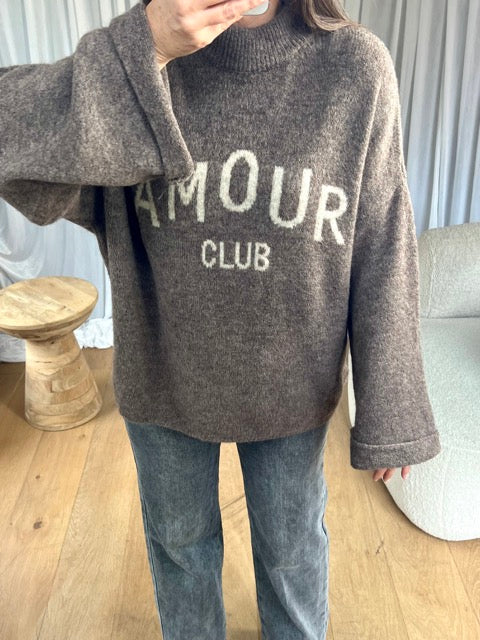 PULL AMOUR CLUB TAUPE