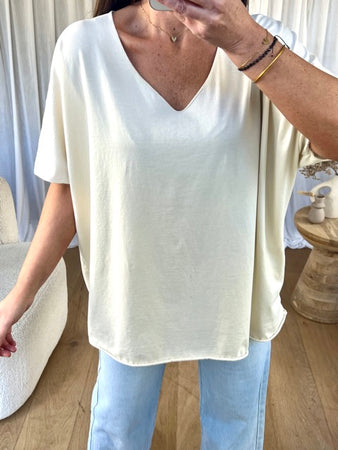 TOP  MÉLANIE BLANC CASSÉ