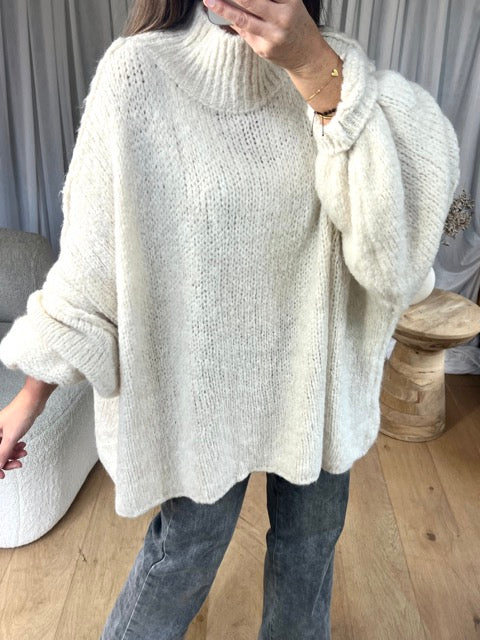PULL EXTRA OVERSIZE ÉCRU