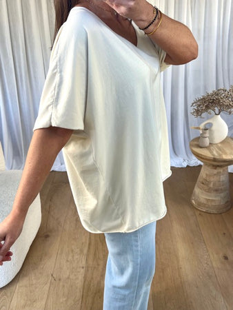 TOP  MÉLANIE BLANC CASSÉ