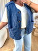 VESTE CHARLINE BLEU JEANS