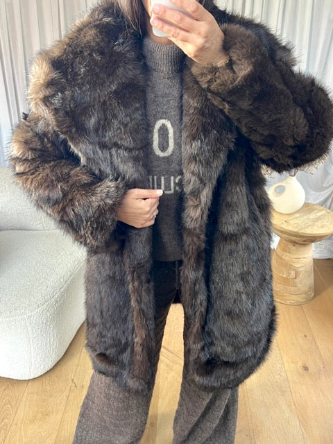 VESTE FOURRURE MARTA MI LONGUE