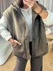 VESTE MARION CAPUCHE TAUPE