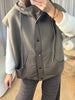 VESTE MARION CAPUCHE TAUPE