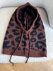 CAGOULE CACHE COU LÉOPARD CHOCO