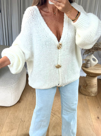 GILET BOUTONS BIJOUX