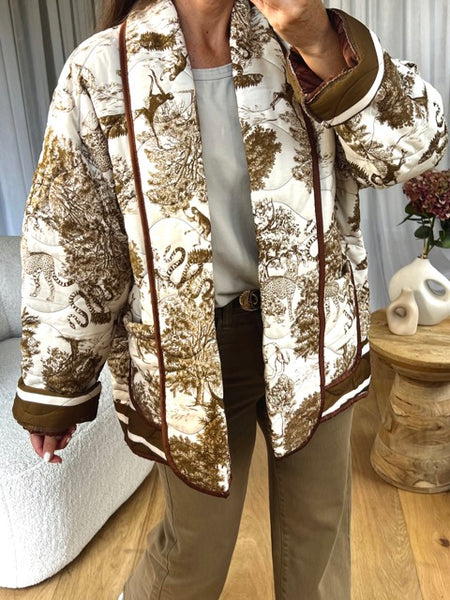 VESTE DOVE MARRON