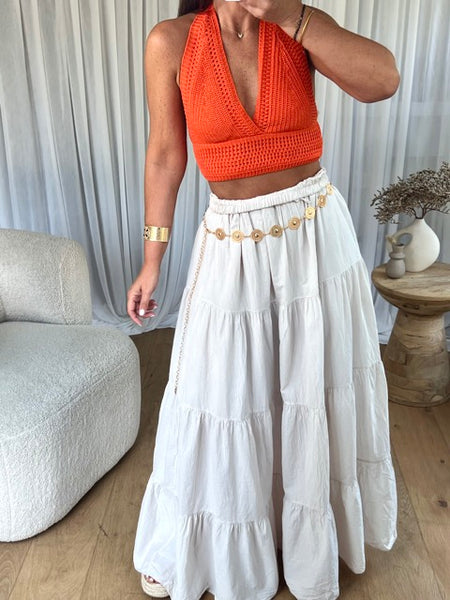 TOP CROCHET ORANGE