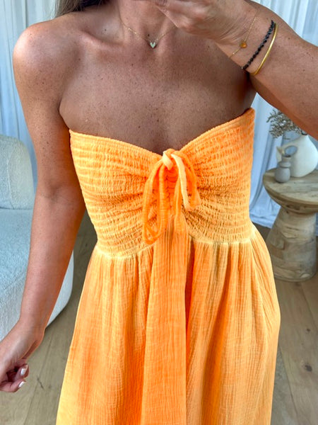 ROBE GAZE BUSTIER SMOCK ORANGE