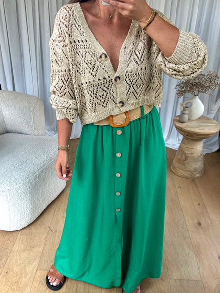 GILET CROCHET LUREX