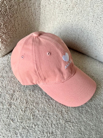 CASQUETTE AMOUR ROSE
