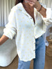 CHEMISE PETITS COEURS JAUNE