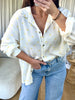 CHEMISE PETITS COEURS JAUNE