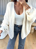 GILET COSY FROUFROU ÉCRU