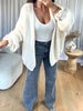 GILET COSY FROUFROU ÉCRU