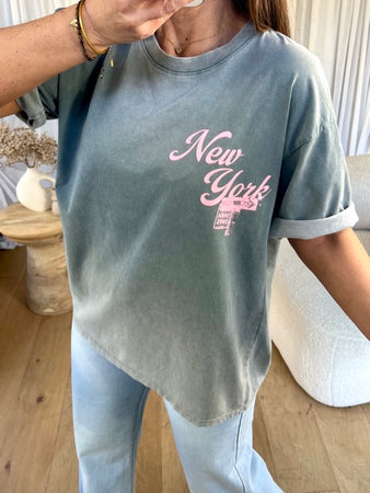 T-SHIRT NEW YORK GRIS