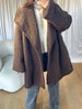 MANTEAU FEUTRINE MARRON