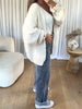 GILET COSY FROUFROU ÉCRU