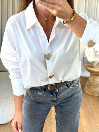 CHEMISE COEUR MARTELÉ